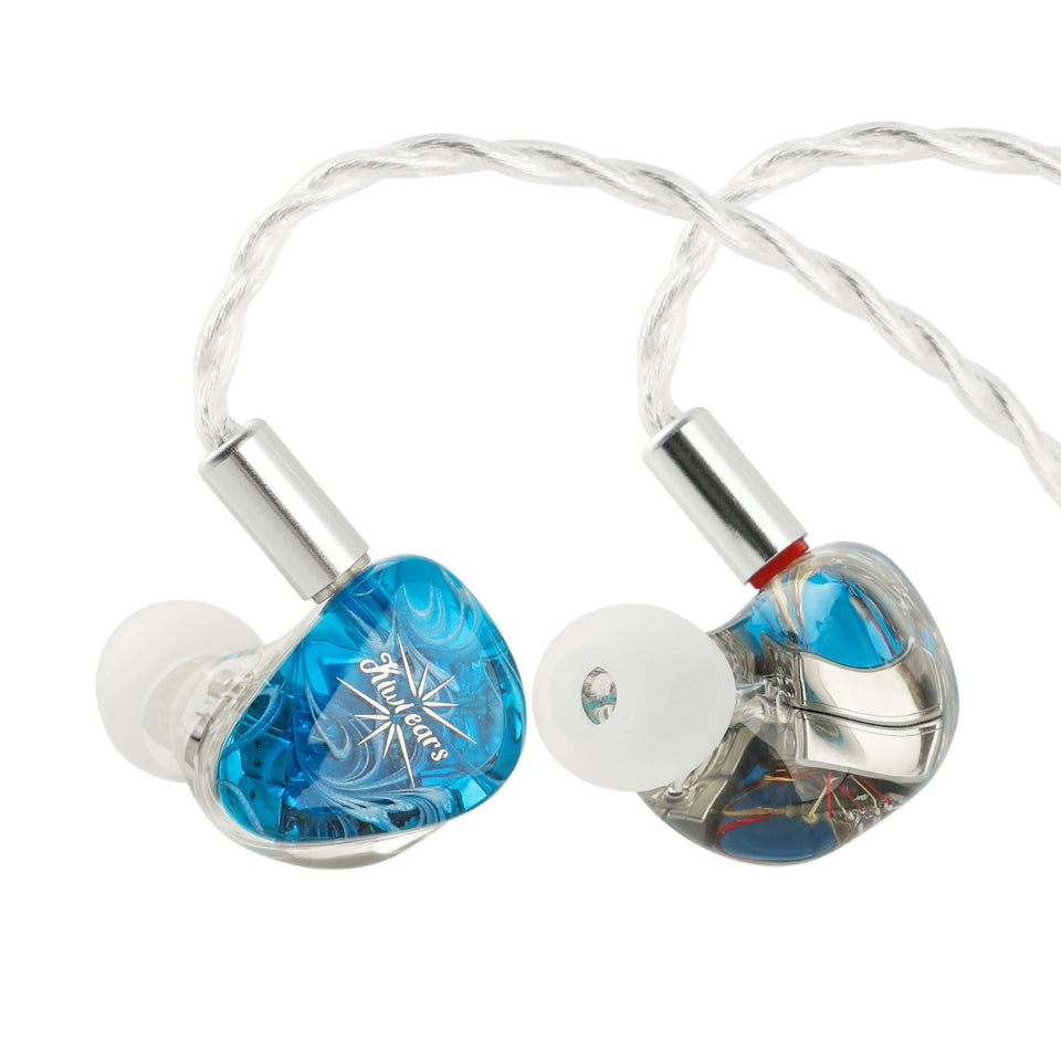 Linsoul Kiwi Ears Orchestra Lite blue faceplate shows meticulous craftsmanship and premium feel.