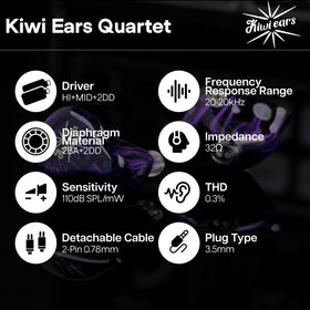 Linsoul Kiwi Ears Quartet isobaric subwoofer detail for deep bass