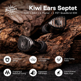 Septet four balanced armatures delivering precise low-mid to mid-treble details