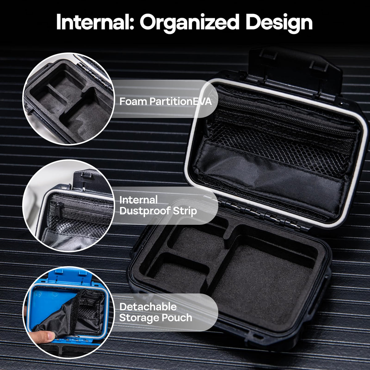 Adjustable strap on the Linsoul SONICAP case for flexible carrying