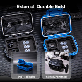 Secure snap-lock for one-handed access to the SONICAP case