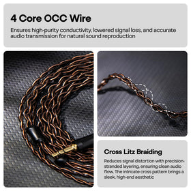 Linsoul Kiwi Ears Terras interchangeable 3.5mm and 4.4mm plugs offering versatile compatibility