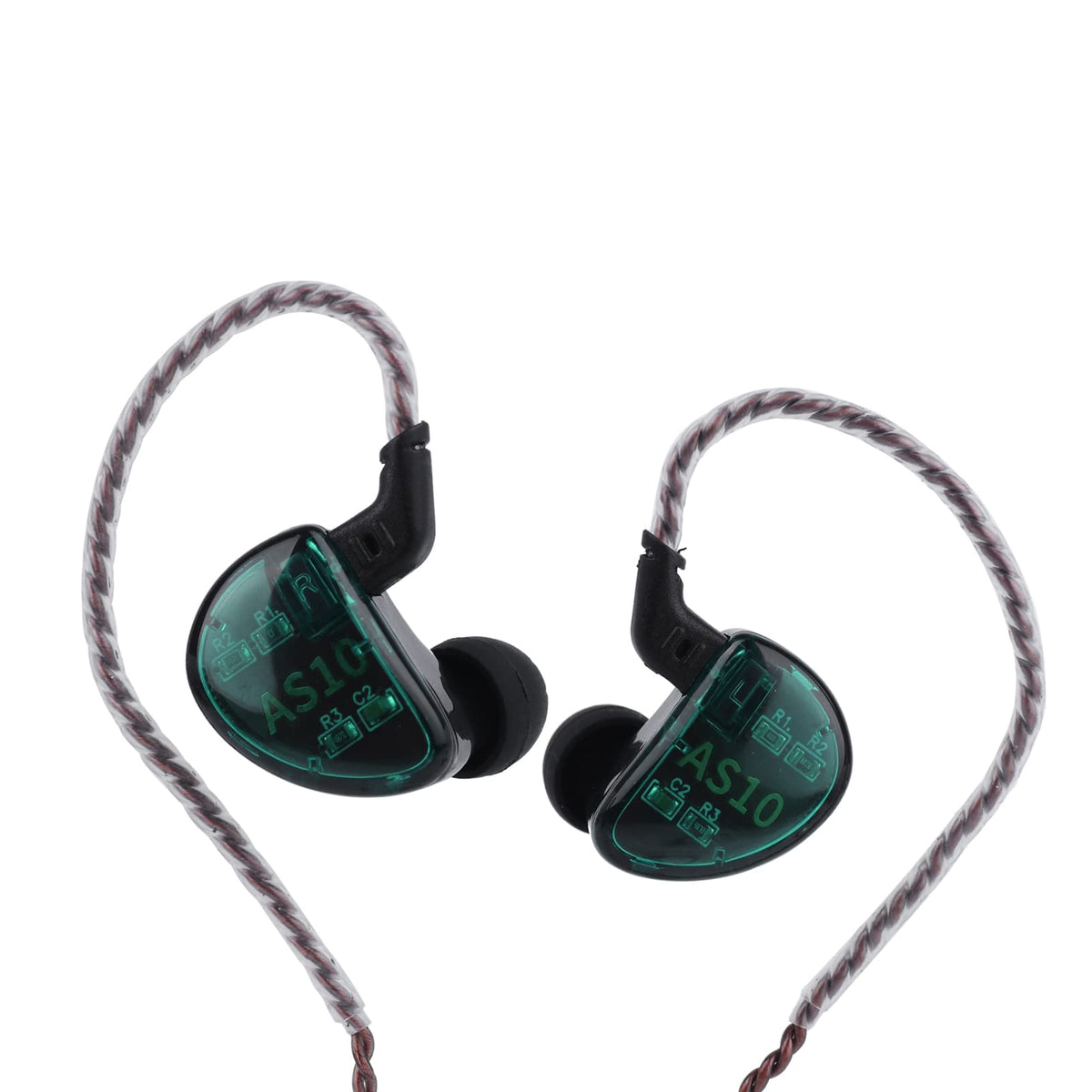 Linsoul KZ AS10 detachable cable connector for upgradeable audio setup.