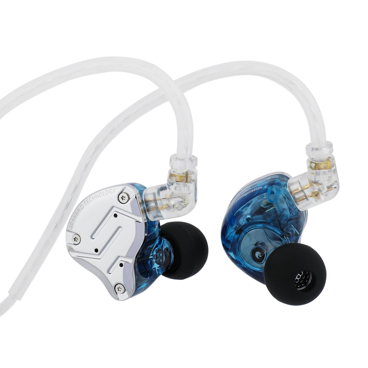 Linsoul KZ ZS10 Pro front view showing polished finish and driver layout benefit clarity