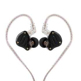 Linsoul KZ ZS10 Pro front view showing stainless steel faceplate and earbuds benefit premium durability