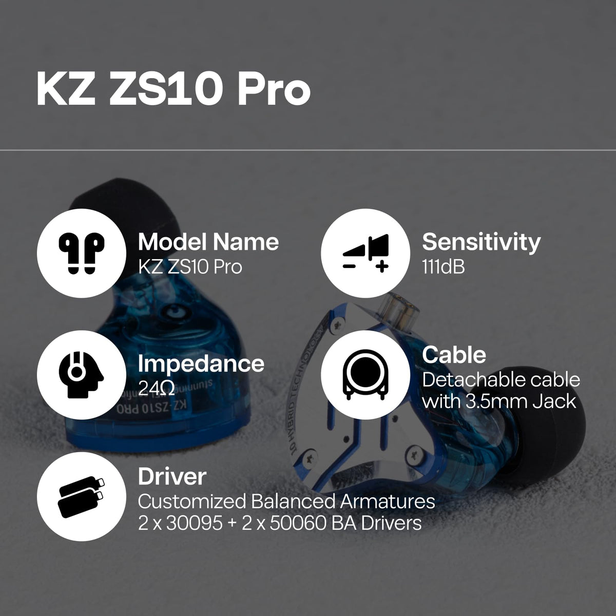Linsoul KZ ZS10 Pro packaging and included accessories ready for unboxing