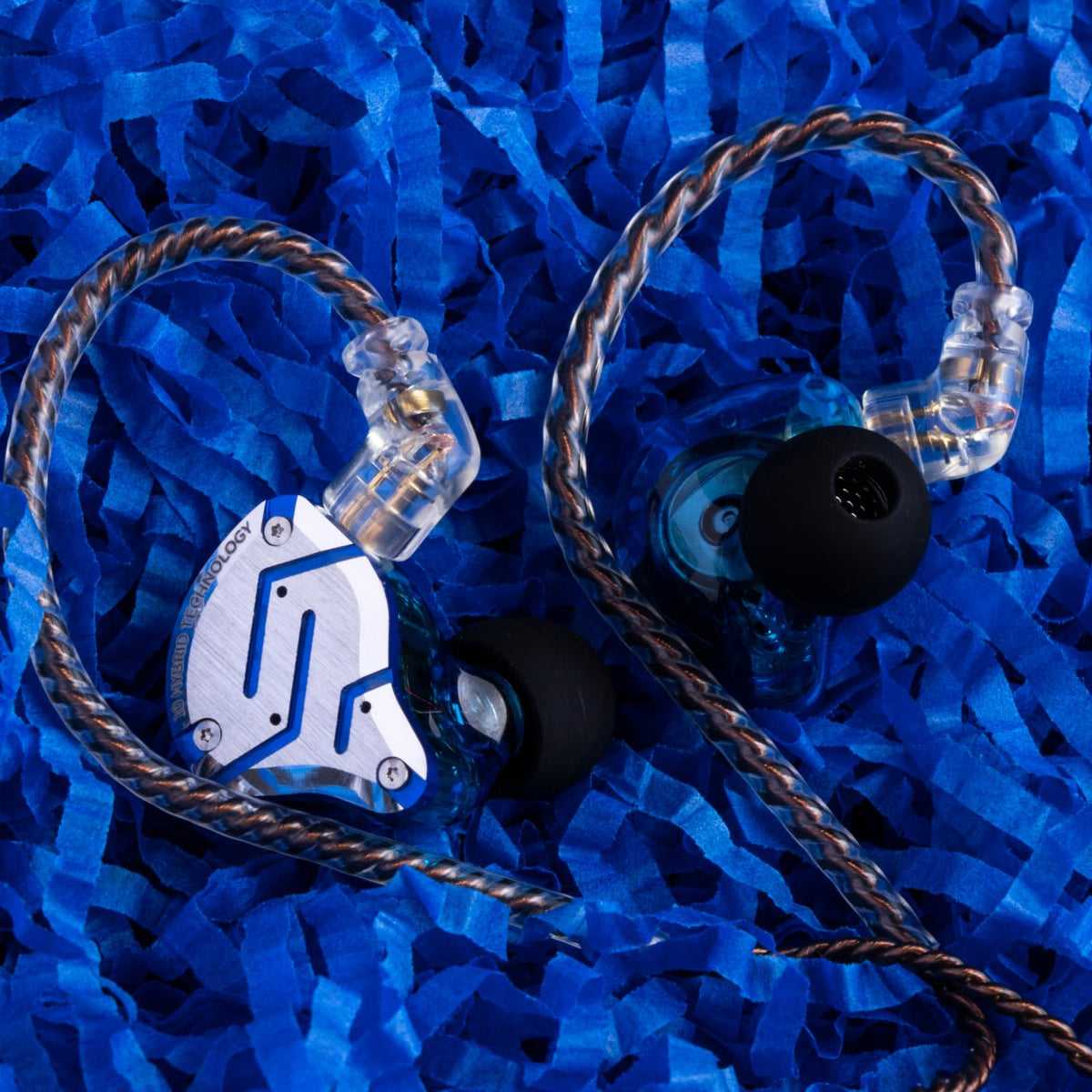 Linsoul KZ ZS10 Pro resin cavity side view showing ergonomic fit for comfort