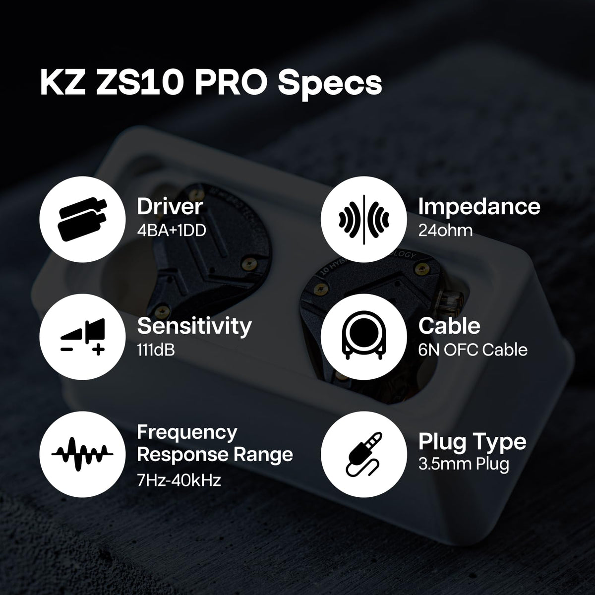 Linsoul ZS10 Pro next to a coin showing compact size and portable benefit