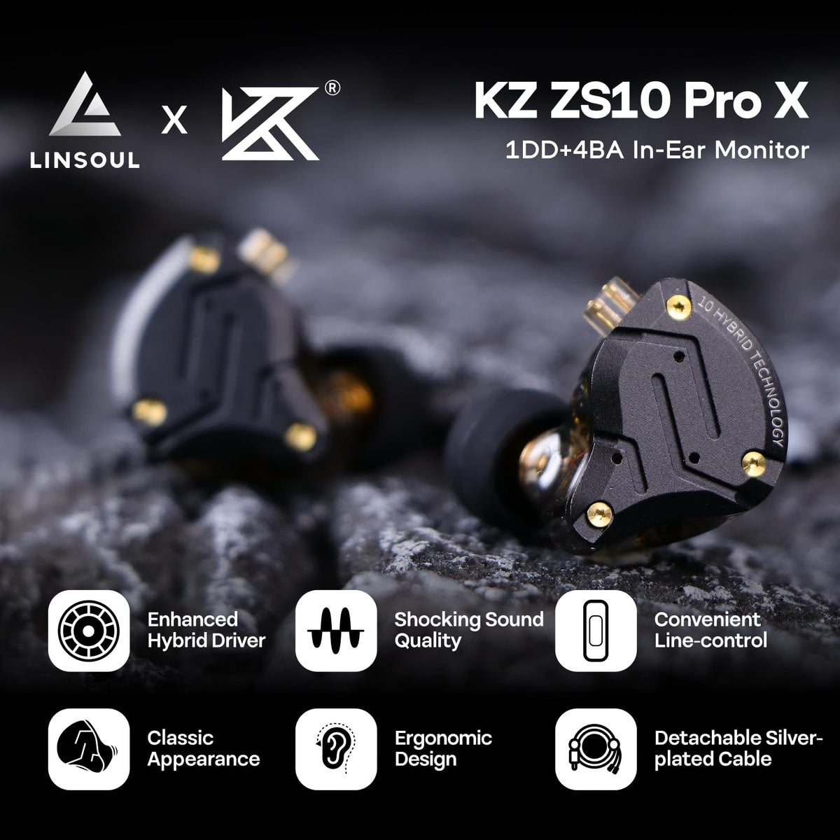 Linsoul closeup of alloy faceplate highlighting finish and scratch resistance benefits