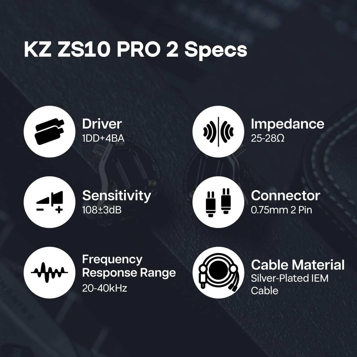 Linsoul KZ packaging box open showing included accessories benefit ready setup