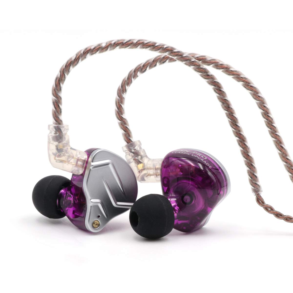 Linsoul KZ ZSN Pro metal faceplate shows premium zinc alloy finish for durability