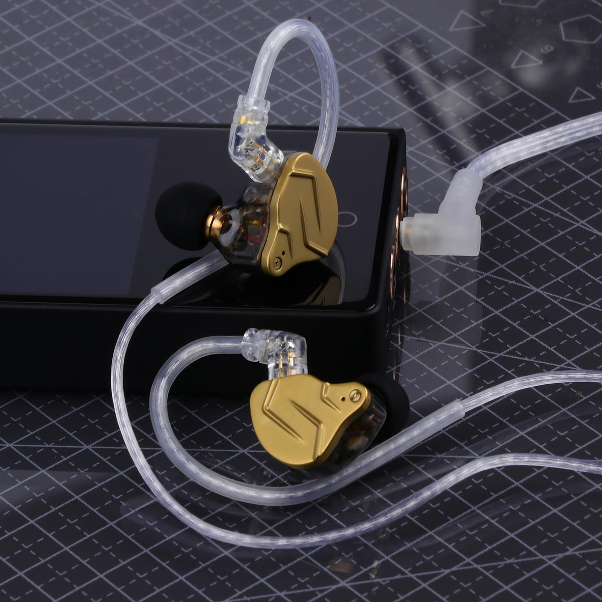 Linsoul KZ ZSN PRO X packaging with included cable and accessories indicating ready-to-use kit
