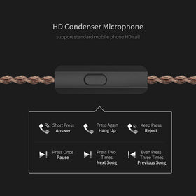 Linsoul KZ ZSX mic-enabled option supports hands-free calls.
