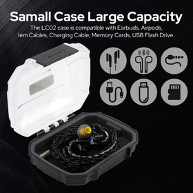 Linsoul LC02 case waterproof seal protects earphones in wet conditions