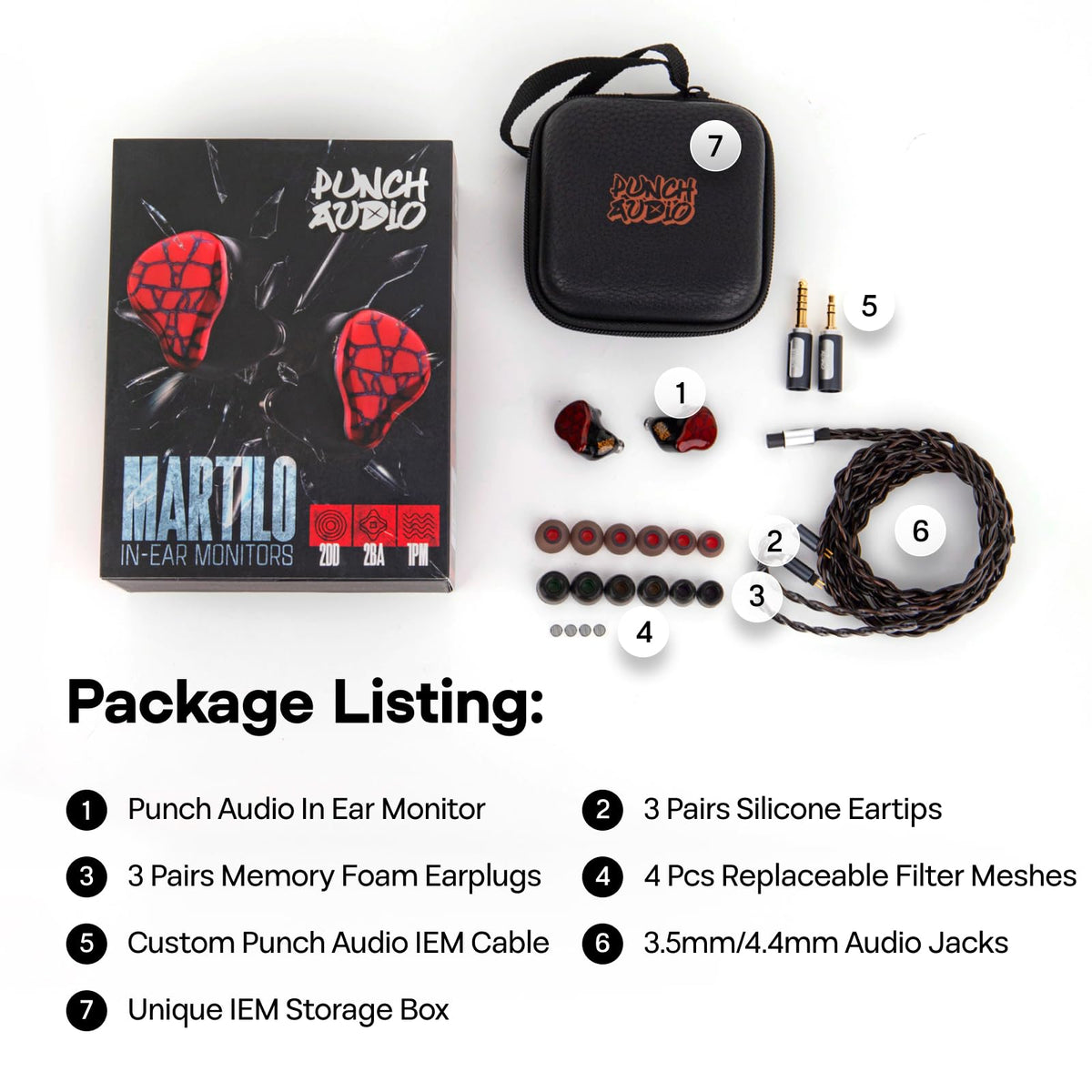 Comfortable in ear fit for extended listening sessions.