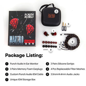 Comfortable in ear fit for extended listening sessions.