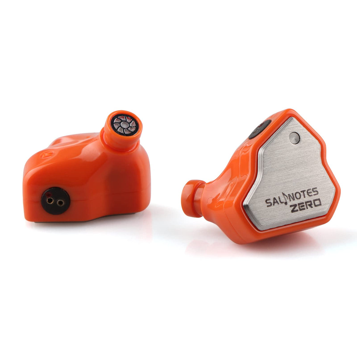 Linsoul Salnotes Zero nozzle and driver vent detail showing precision tuning benefit: clearer treble response
