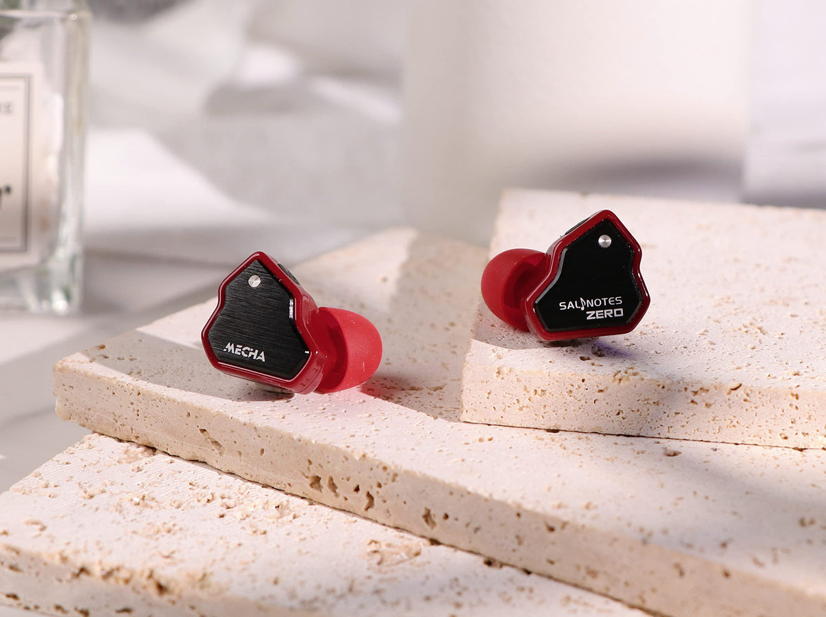 Linsoul Salnotes Zero red color detail presenting vivid finish to refresh your audio setup