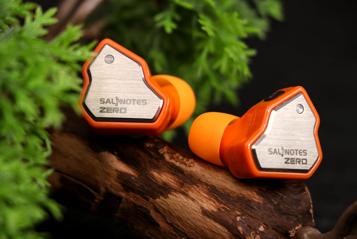 Linsoul Salnotes Zero plugged into smartphone with 3.5mm showing mobile use benefit: call and music ready