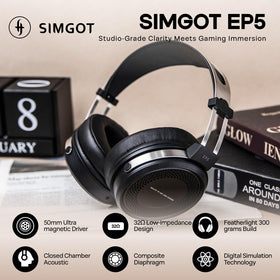 Linsoul SIMGOT EP5 closed-back chamber minimizes leakage while preserving a wide soundstage