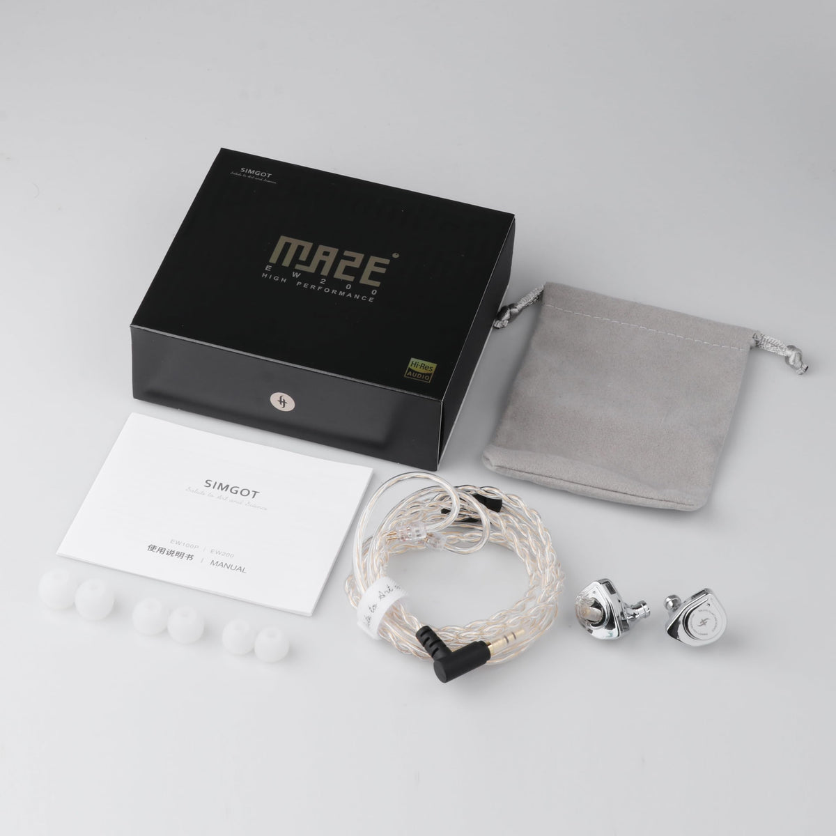 Linsoul SIMGOT EW200 in-use over-ear fit on musician illustrating stable stage-ready wear