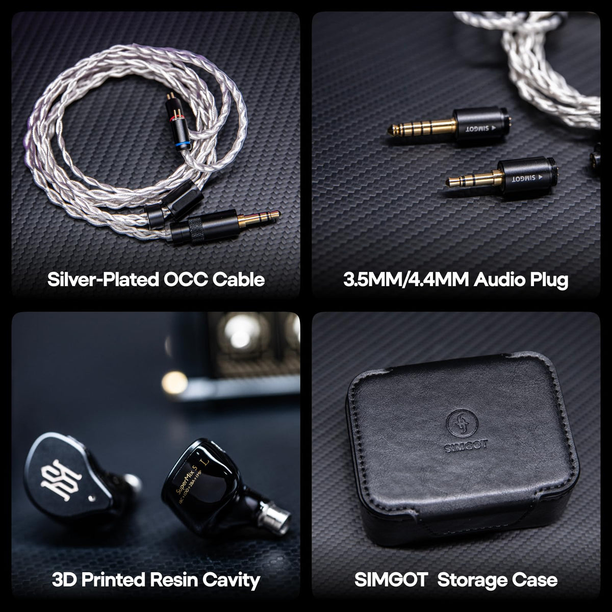 Bone conduction coil in SuperMix 5 boosts bass texture and speed.