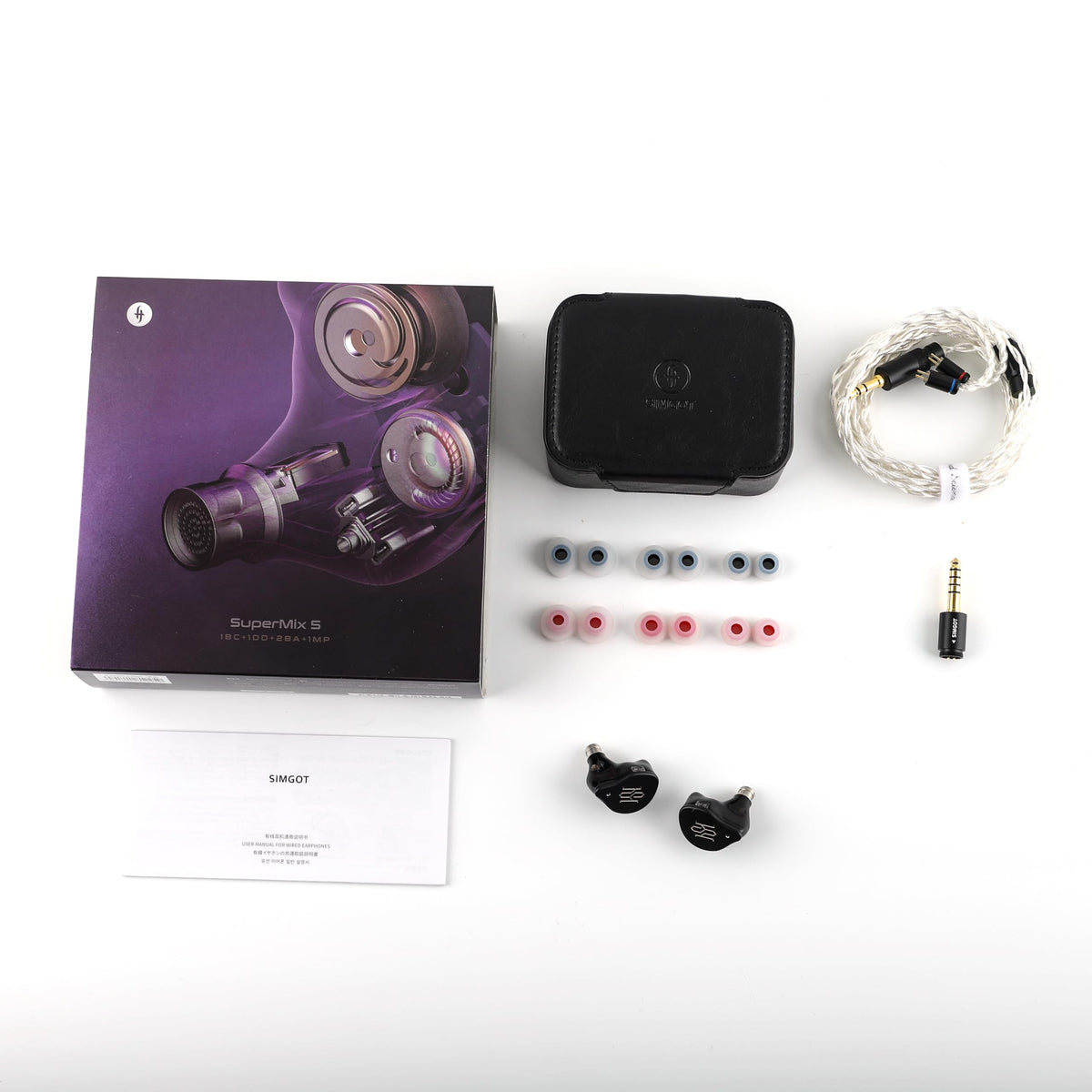 Interchangeable plugs setup in SuperMix 5 suits gaming and multimedia use.