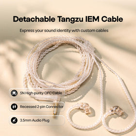Linsoul Wan’er S.G being worn in ear demonstrating ergonomic comfort for long sessions