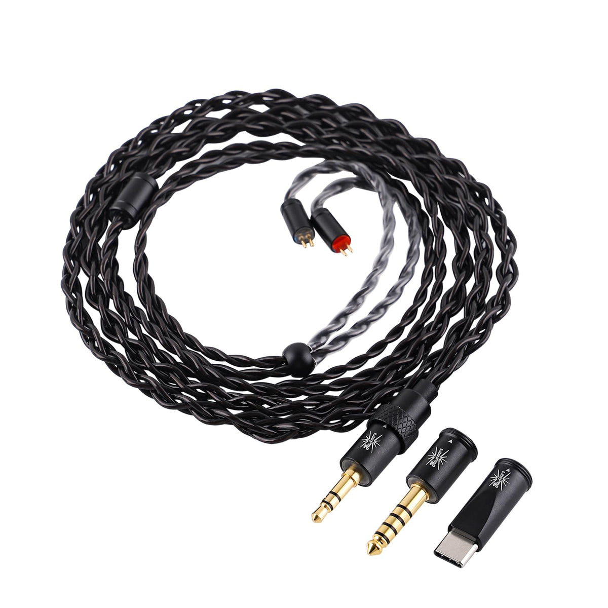 Linsoul Terras front packaging showing cable and modular plugs for easy identification