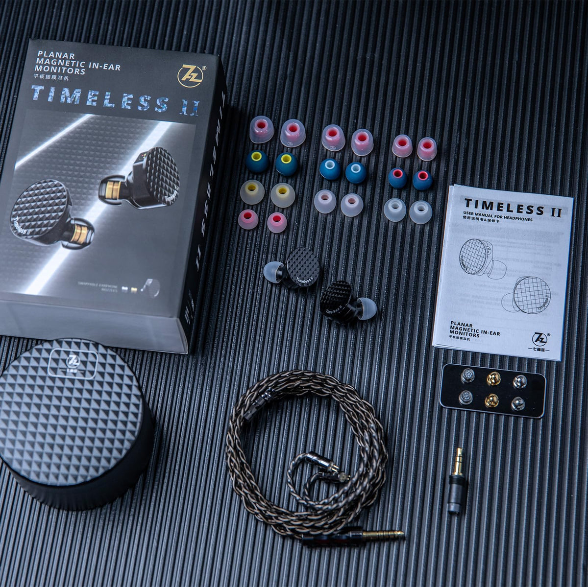 Linsoul Timeless II 7N OCC cable with 2-pin connectors attached.