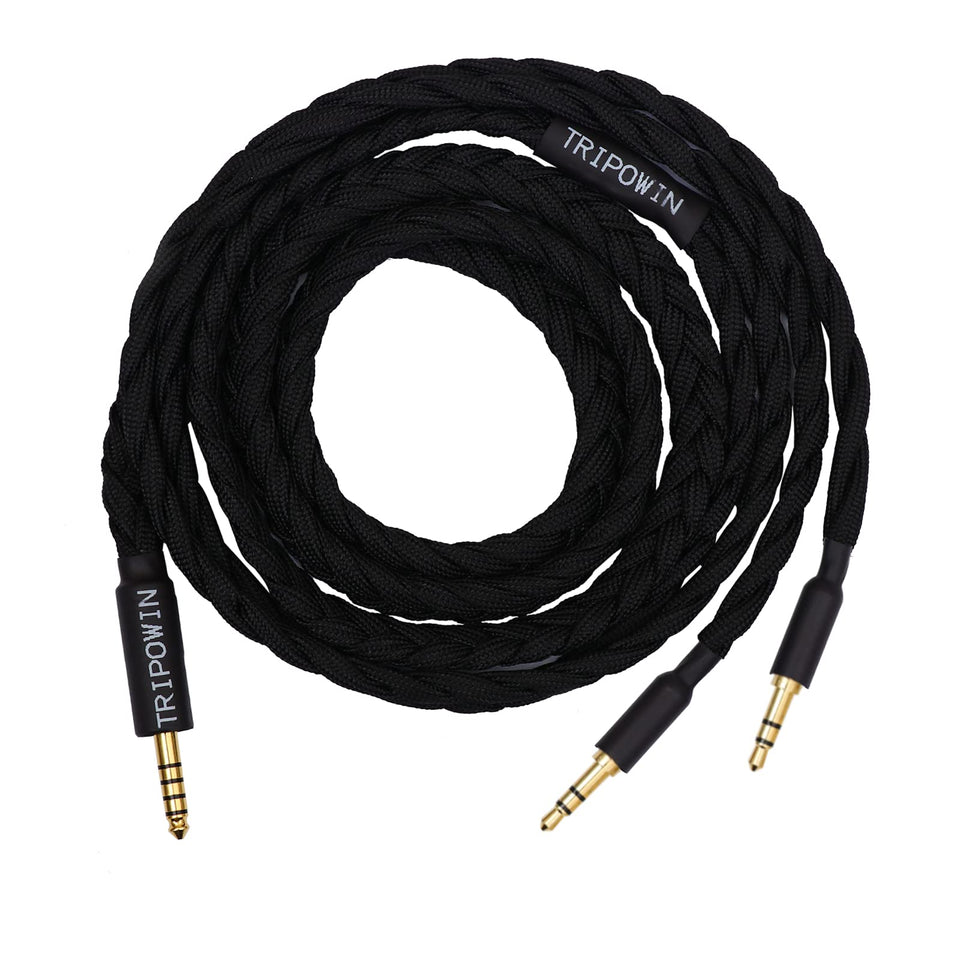 Linsoul Tripowin 4.4mm plug closeup showing secure balanced connection benefit