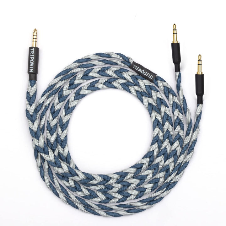 Linsoul Tripowin GranVia front view showing blue cable and connectors for clear identification and durability