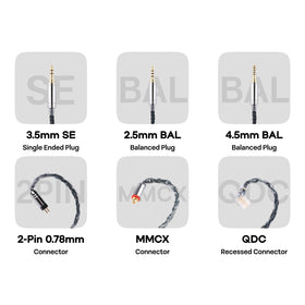 4.4mm balanced plug for high-fidelity listening and bass clarity