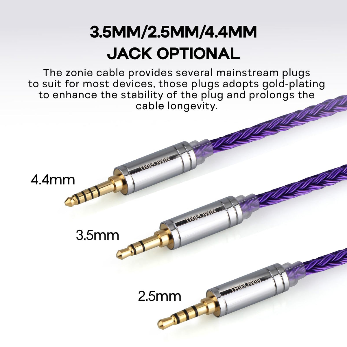 Linsoul Tripowin Zonie soft braided cable reduces tangling and feels premium