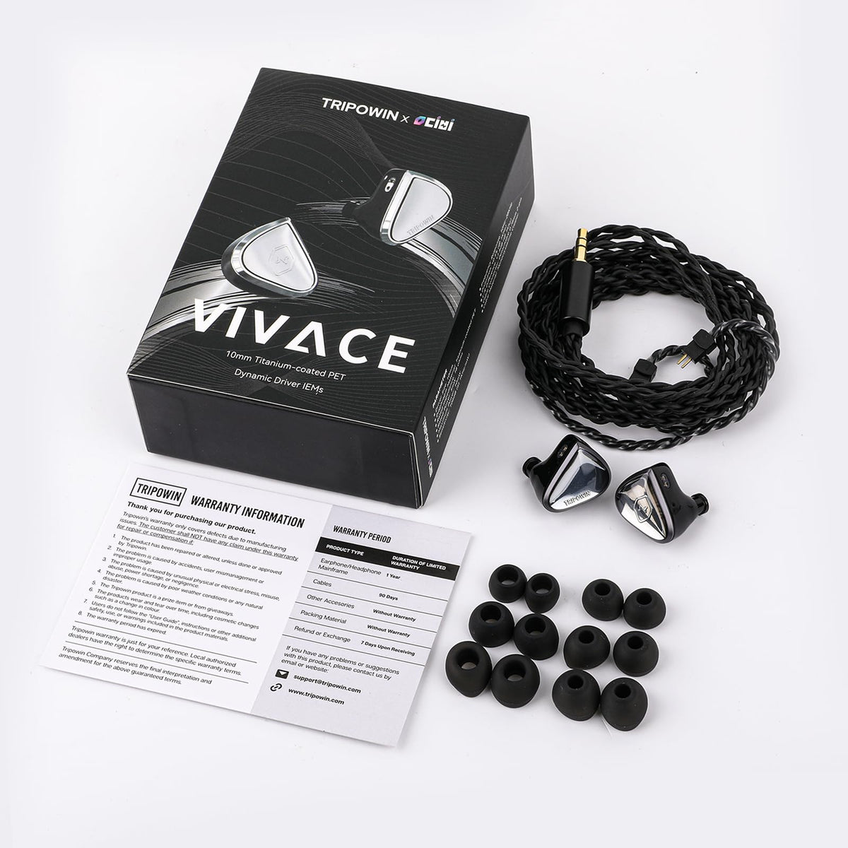 Linsoul Vivace packaging and accessories included for convenient setup.