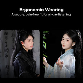 Linsoul Wan'er S.G II fitted in ear on model demonstrating secure, comfortable fit