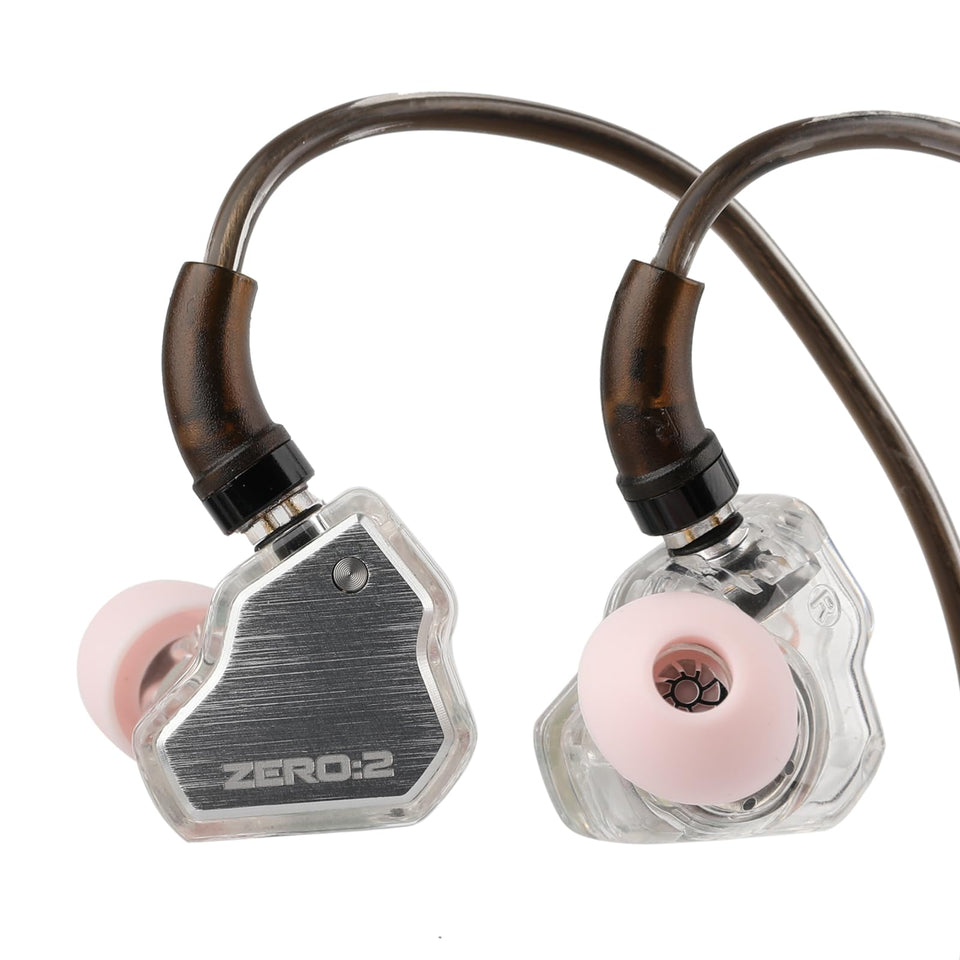Linsoul Zero:2 front view in silver showing sleek housing and balanced design benefit: visual quality