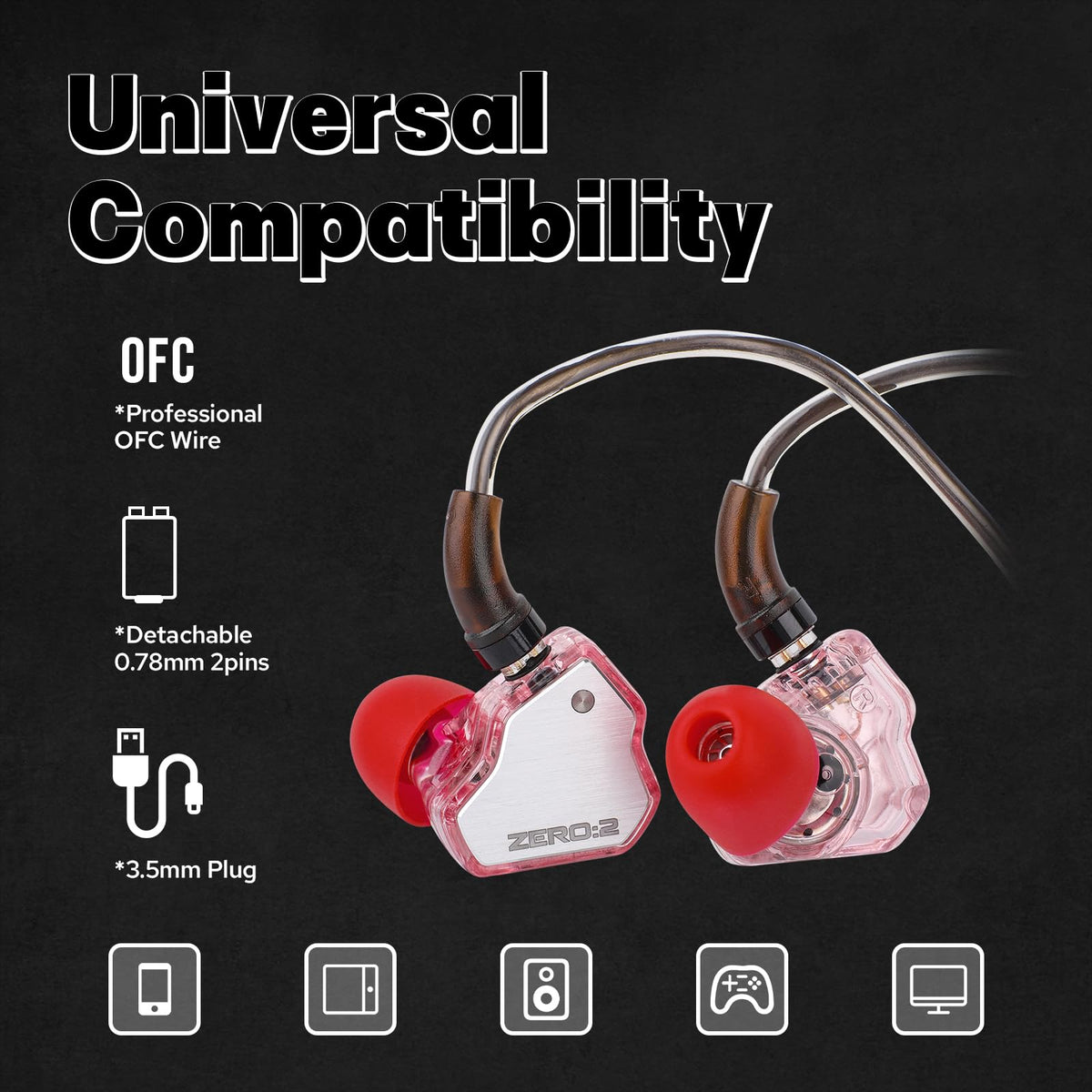 Linsoul Zero:2 inline mic close view, showing controls for calls and convenient use