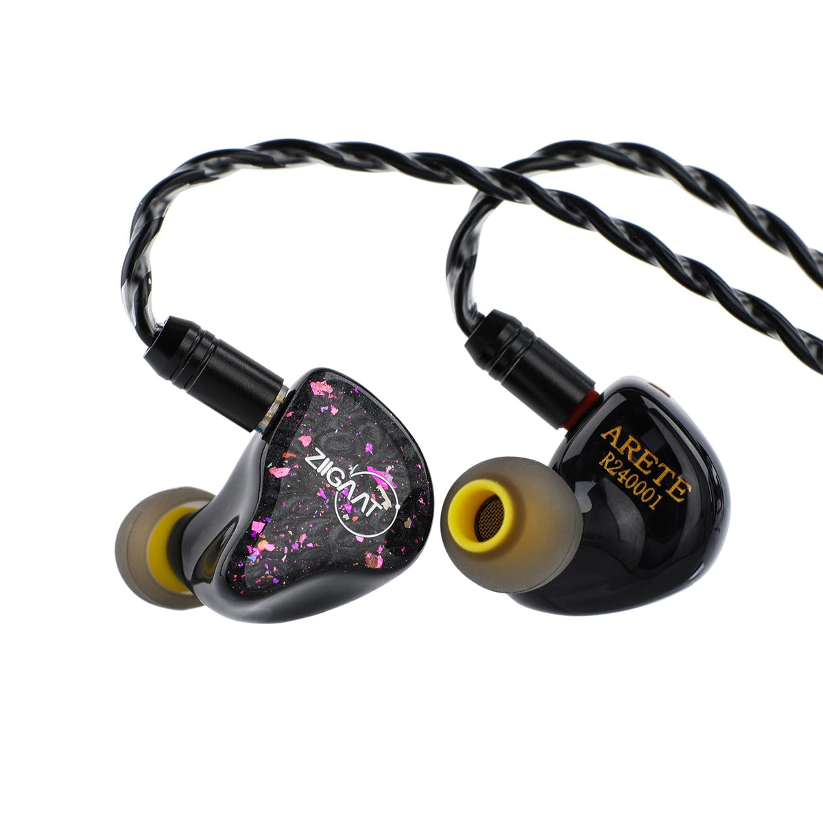 Linsoul Arete earphone front view shows sleek design for precise listening