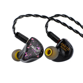 Linsoul Arete earphone front view shows sleek design for precise listening