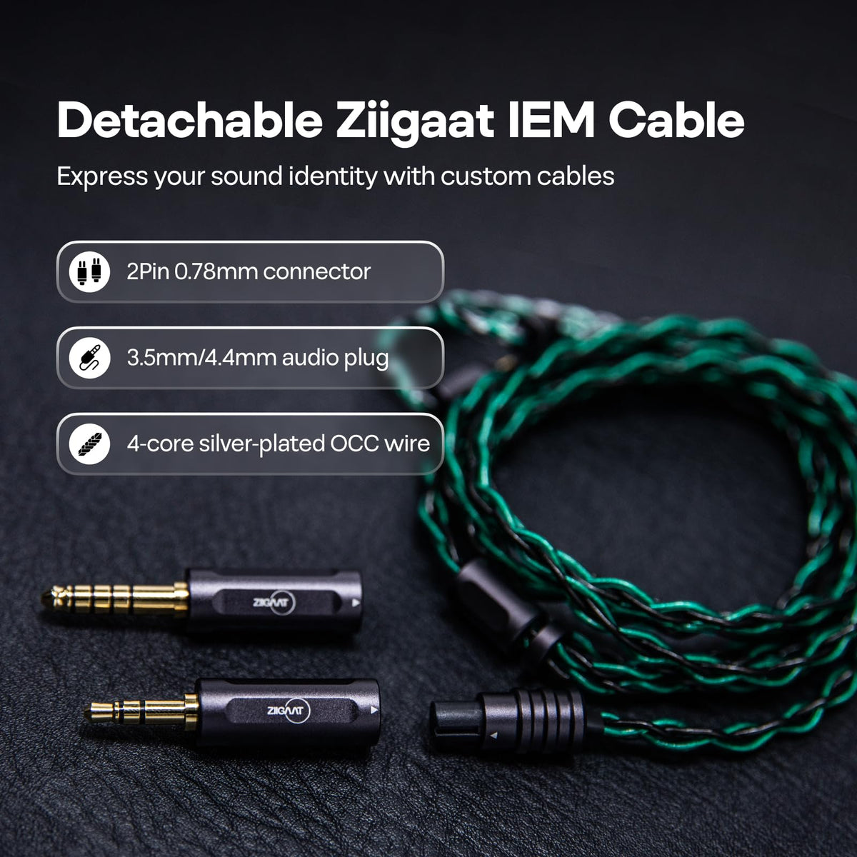 Odyssey2 in-ear monitor with case; portable studio listening on the go.