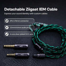 Odyssey2 in-ear monitor with case; portable studio listening on the go.