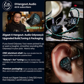 Linsoul ZiiGaat Odyssey2 RAF32873 midrange drivers provide clean fundamentals.