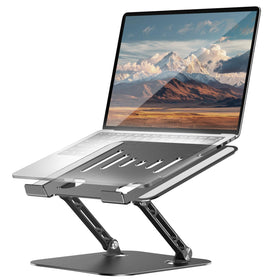Lintyle adjustable-laptop-stand aluminum with compact fold for travel