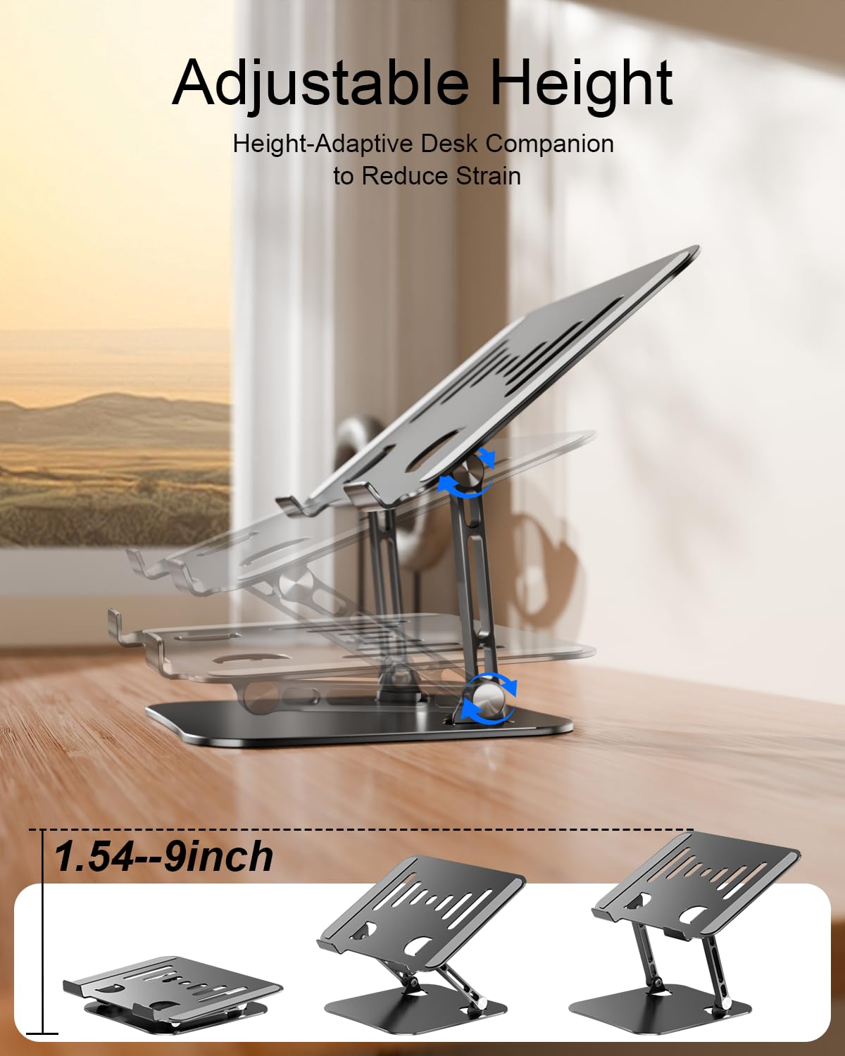 Lintyle foldable-laptop-riser portable design for on-the-go use