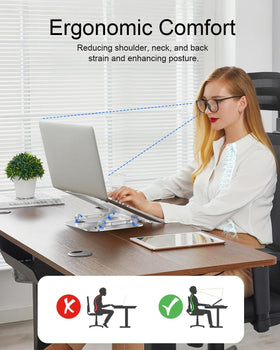 Lintyle laptop stand foldable portable for easy carrying between rooms.