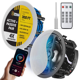 LionBeam 6.5 inch ceiling woofer delivers rich bass for home theater setups.