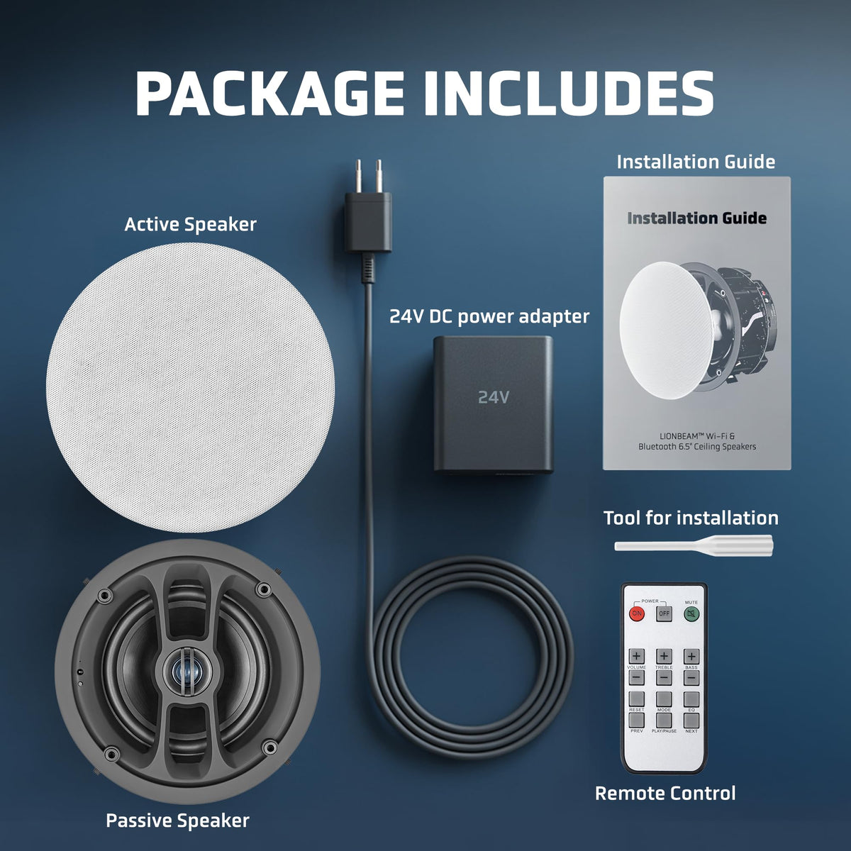 LionBeam Wi‑Fi Bluetooth connectivity enables flexible wireless music setups.