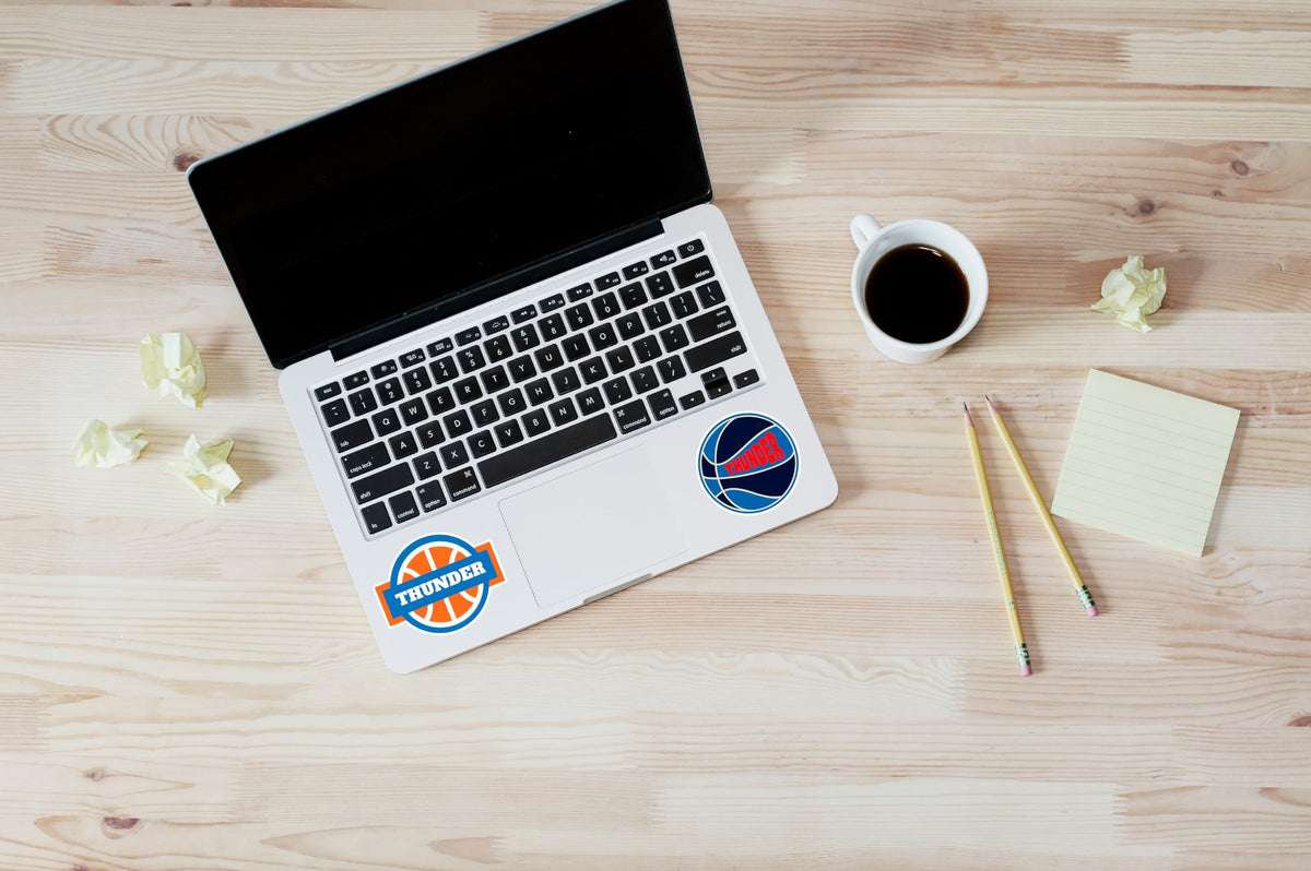 LIONSBRIDGE Oklahoma basketball stickers on notebook, easy to apply and remove.