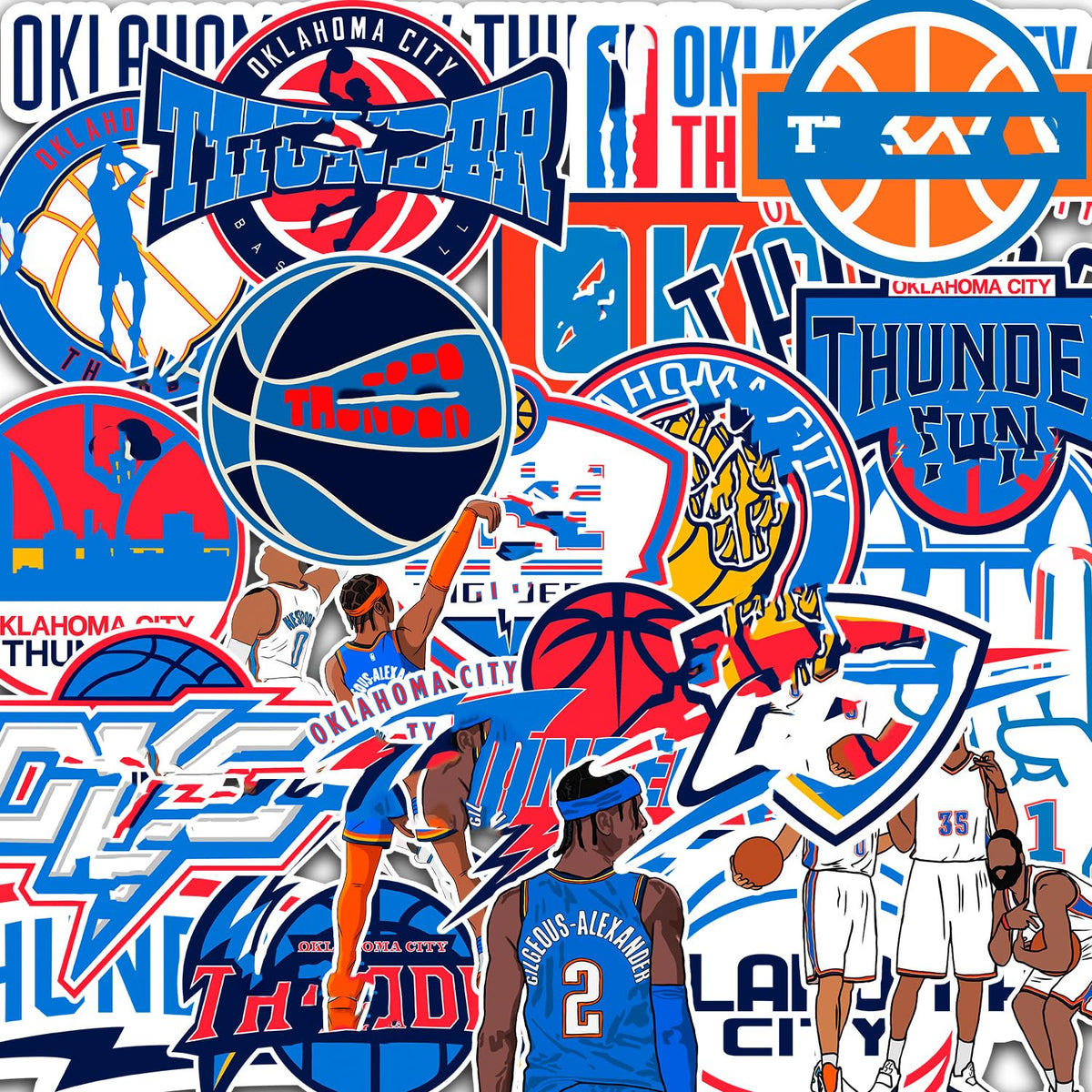 LIONSBRIDGE Oklahoma basketball stickers on laptop, add style and durable appeal.